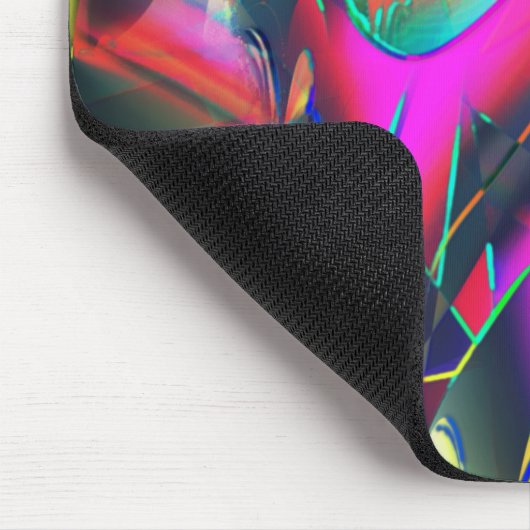Außergewöhnliche Farbstoffe in abstrakten und schm Mousepad (Ecke)