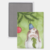 Außergewöhnliche Ferientiere: Bunny Magnet 2.5"x3. (Vorderseite/Rückseite)