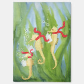 Außergewöhnliche Ferientiere: Seepferd Magnet 2.5" (Vorderseite)