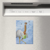 Außergewöhnliche Ferientiere: Straußenmagnet 2.5"x Magnet (In Situ (Geschirrspüler))