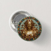 Außergewöhnliche Göttin Aphrodite 3 D Halskette Uh Button (Vorne & Hinten)