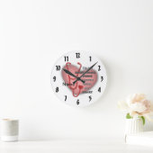 Außergewöhnliche Krankenschwester am roten Herzen Runde Wanduhr (Zuhause)