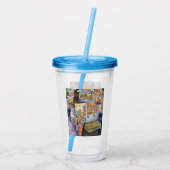 Außergewöhnliche künstlerische Arbeit Acryltrinkbecher (Rückseite)