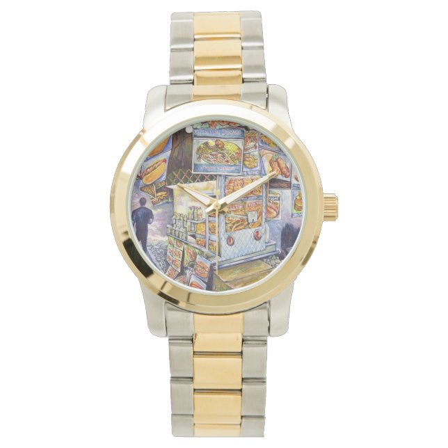 Außergewöhnliche künstlerische Arbeit Armbanduhr (Vorderseite)