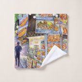 Außergewöhnliche künstlerische Arbeit Badhandtuch Set (Waschlappen)