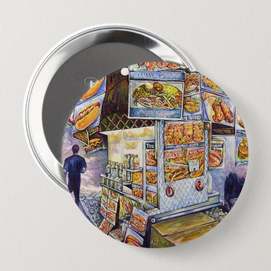 Außergewöhnliche künstlerische Arbeit Button (Vorne & Hinten)