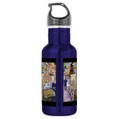 Außergewöhnliche künstlerische Arbeit Edelstahlflasche (Rückseite)