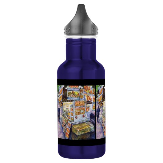 Außergewöhnliche künstlerische Arbeit Edelstahlflasche (Links)