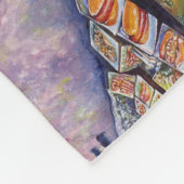 Außergewöhnliche künstlerische Arbeit Fleecedecke (Ecke)