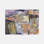 Außergewöhnliche künstlerische Arbeit Fleecedecke (Vorderseite (Horizontal))