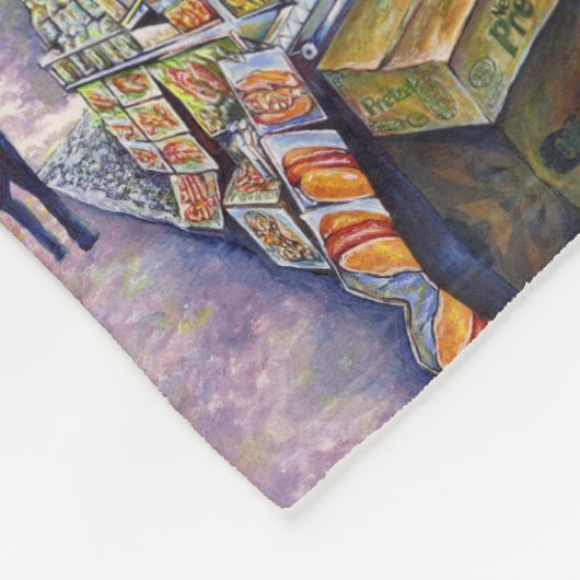 Außergewöhnliche künstlerische Arbeit Fleecedecke (Ecke)