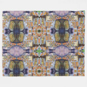 Außergewöhnliche künstlerische Arbeit Fleecedecke (Vorderseite (Horizontal))