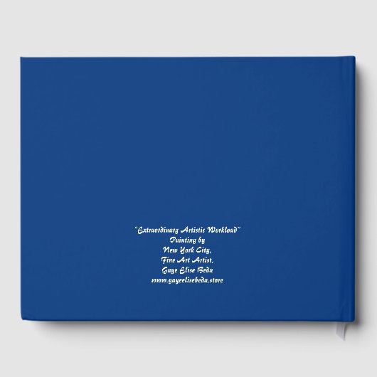 Außergewöhnliche künstlerische Arbeit Gästebuch (Rückseite)