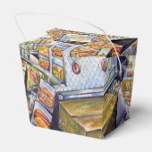 Außergewöhnliche künstlerische Arbeit Geschenkschachtel (Rückseite)