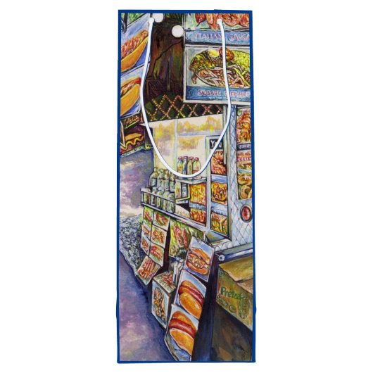 Außergewöhnliche künstlerische Arbeit Geschenktüte Für Weinflaschen (Rückseite)