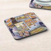 Außergewöhnliche künstlerische Arbeit Getränkeuntersetzer (Linke Seite)