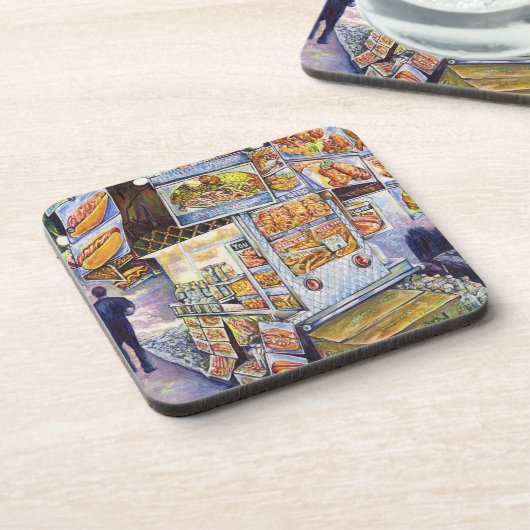 Außergewöhnliche künstlerische Arbeit Getränkeuntersetzer (Linke Seite)