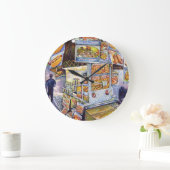 Außergewöhnliche künstlerische Arbeit Große Wanduhr (Zuhause)