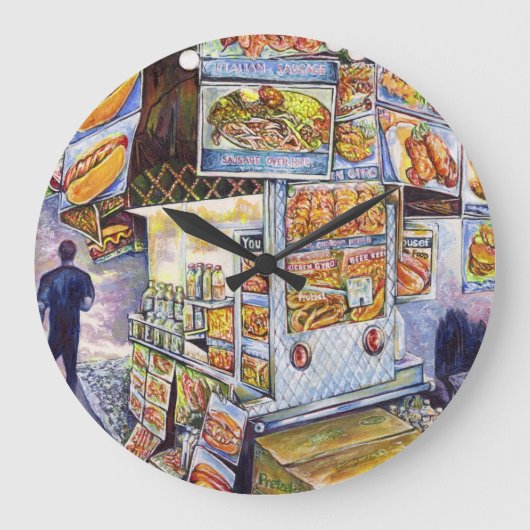 Außergewöhnliche künstlerische Arbeit Große Wanduhr (Vorderseite)