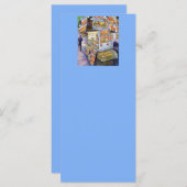 Außergewöhnliche künstlerische Arbeit Menükarte (Vorne/Hinten)