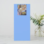 Außergewöhnliche künstlerische Arbeit Menükarte (Stehend Vorderseite)