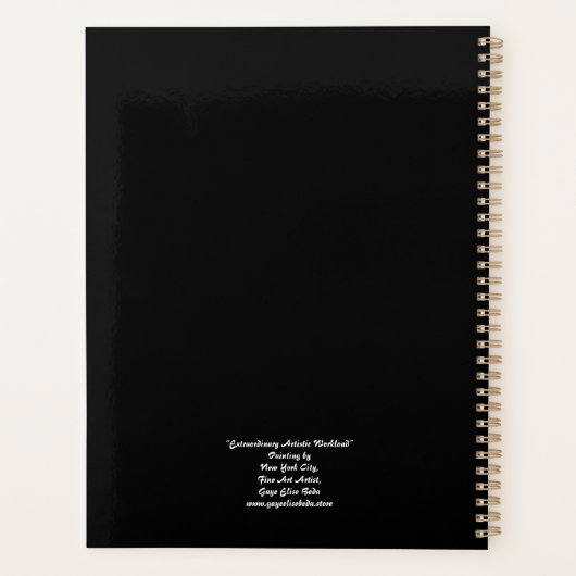 Außergewöhnliche künstlerische Arbeit Planer (Rückseite)