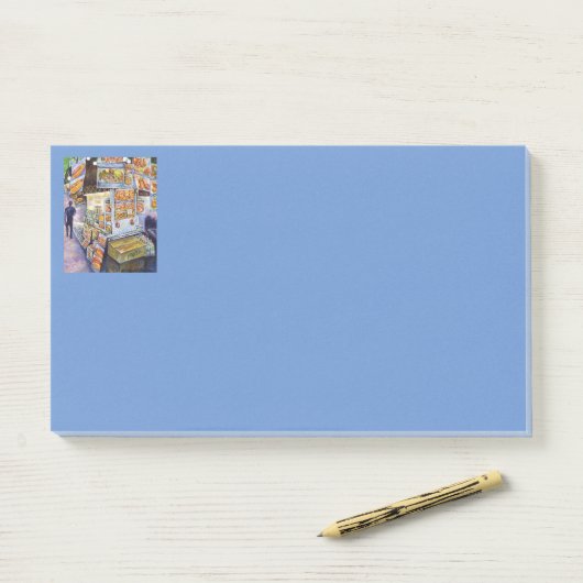 Außergewöhnliche künstlerische Arbeit Post-it Klebezettel (Auf Schreibtisch)