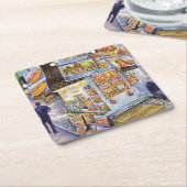 Außergewöhnliche künstlerische Arbeit Rechteckiger Pappuntersetzer (angewinkelt)