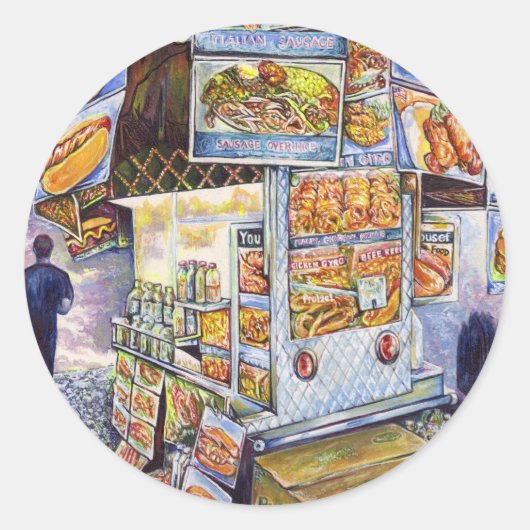 Außergewöhnliche künstlerische Arbeit Runder Aufkleber (Vorderseite)