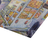 Außergewöhnliche künstlerische Arbeit Schneidebrett (Ecke)