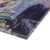 Außergewöhnliche künstlerische Arbeit Schneidebrett (Ecke)