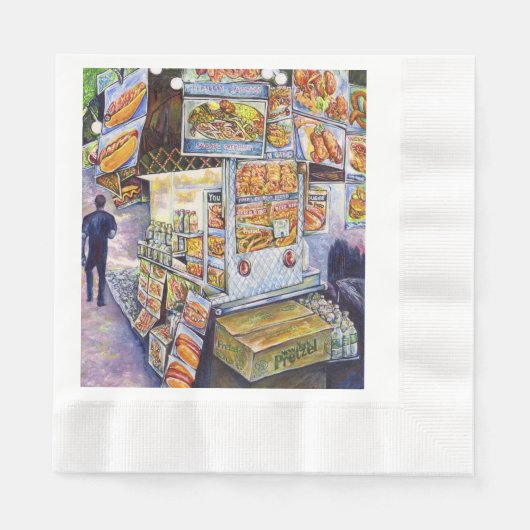 Außergewöhnliche künstlerische Arbeit Serviette (Vorderseite)