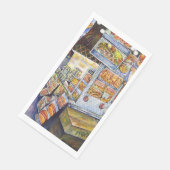 Außergewöhnliche künstlerische Arbeit Serviette (Ecke)