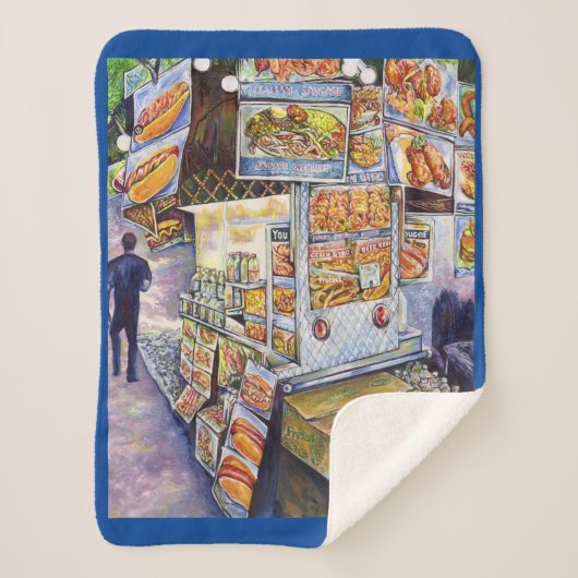 Außergewöhnliche künstlerische Arbeit Sherpadecke (Vorderseite)