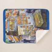 Außergewöhnliche künstlerische Arbeit Sherpadecke (Vorderseite (Horizontal))