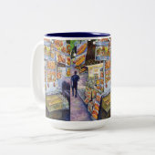 Außergewöhnliche künstlerische Arbeit Zweifarbige Tasse (Vorderseite Links)