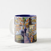 Außergewöhnliche künstlerische Arbeit Zweifarbige Tasse (Vorderseite Links)