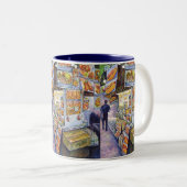 Außergewöhnliche künstlerische Arbeit Zweifarbige Tasse (VorderseiteRechts)