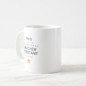 Außergewöhnliche Lehrkraft-Assistentin Personalisi Kaffeetasse (Vorderseite Links)