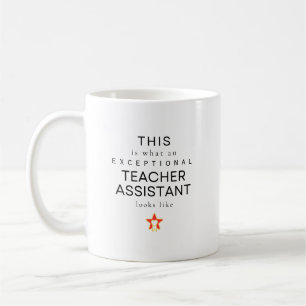 Außergewöhnliche Lehrkraft-Assistentin Personalisi Kaffeetasse