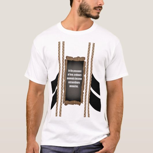 "Außergewöhnliche Momente der Liebe" T-Shirt (Vorderseite)