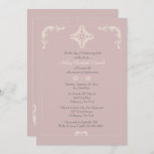 Außergewöhnliche rosa religiöse Einladung (Vorne/Hinten)