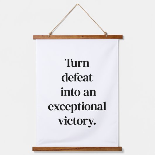 Außergewöhnliche Siegesgeschichte aus Holz und Wan Wandteppich Mit Holzrahmen (Vorderseite)