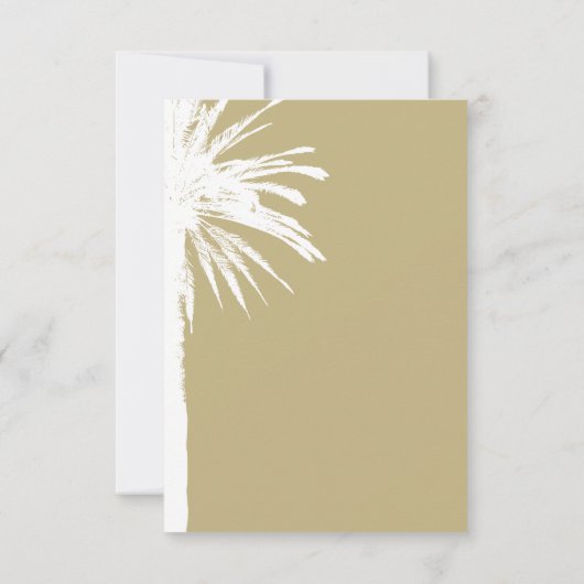 Außergewöhnliche UAWG für Hochzeiten am Strand RSVP Karte (Rückseite)