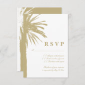 Außergewöhnliche UAWG für Hochzeiten am Strand RSVP Karte (Vorne/Hinten)