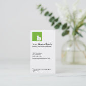 Außergewöhnliche vertikale PapierVisitenkarte Visitenkarte (Stehend Vorderseite)