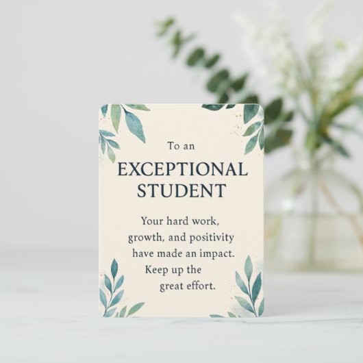 Außergewöhnlicher Schüler - Lehrer mit Inspiration (Stehend Vorderseite)