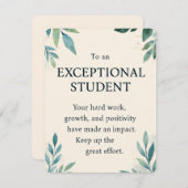 Außergewöhnlicher Schüler - Lehrer mit Inspiration (Vorne/Hinten)