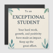 Außergewöhnlicher Schüler - Lehrer mit Inspiration Magnetkarte (Vorne/Hinten)