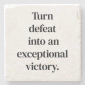 Außergewöhnlicher Siegesstone-Untersetzer Steinuntersetzer (Vorderseite)